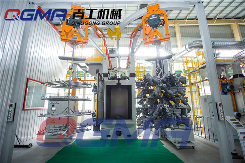 其他行业-吊钩式抛丸机应用于精密铸造五金件及汽车配件行业抛丸机设备