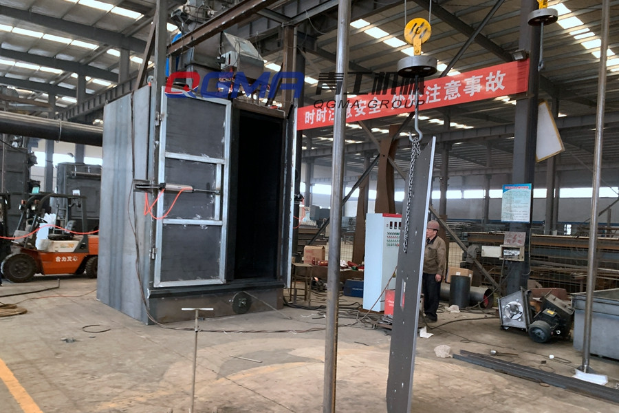 新闻资讯-河北承德吊钩式抛丸机试运行验收现场